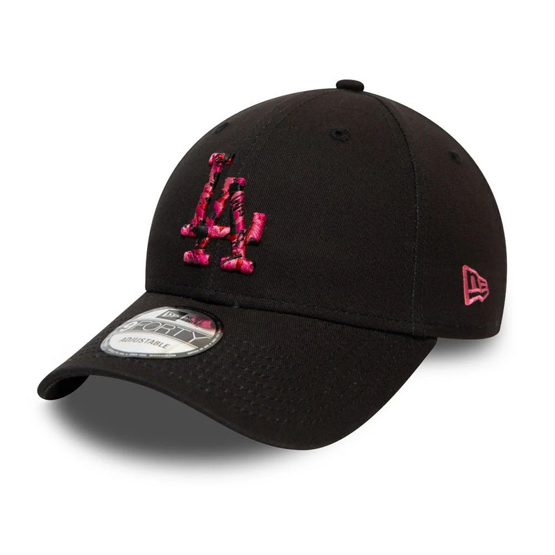 New Era Men's 9Forty Los Angeles Dodgers Camo Cap - Black - قبعة